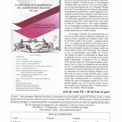 En octobre 2024, paraît le livre “La réforme de l’arrière-ban du comté de Bourgogne en 1610” d’Alain Jacquenot.