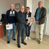 « Linteaux de Haute-Saône », présentation de l’ouvrage au Président du Département Laurent Seguin
