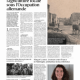L’Est Républicain article : Tout savoir sur l’agriculture locale sous l’occupation allemande