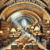 Samedi 13 décembre 2025 : vente annuelle de livres